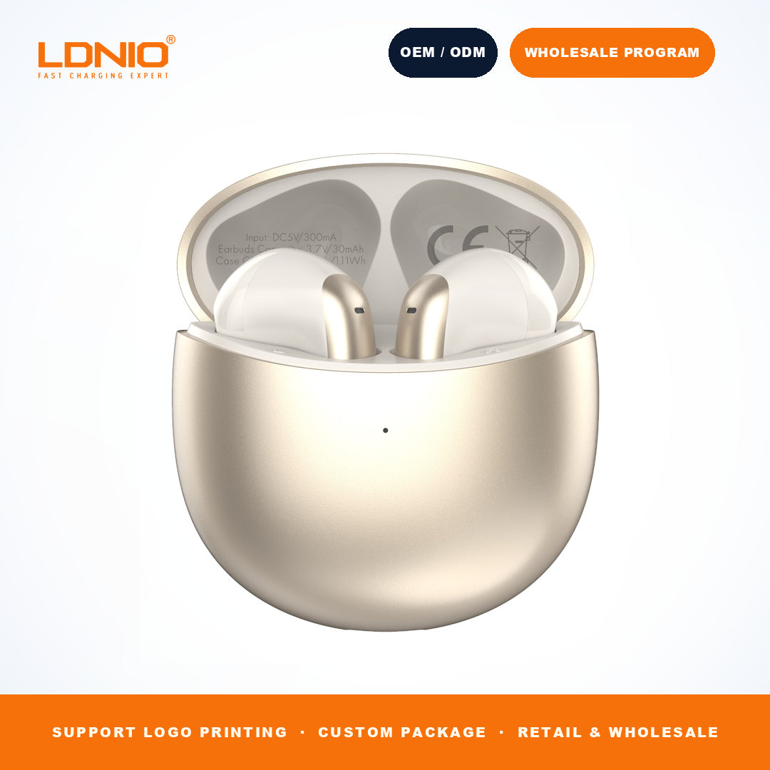 LDNIO T10 TWS Wireless Earbuds Bluetooth 5.3 In-Ear Headphones 300mAh Case