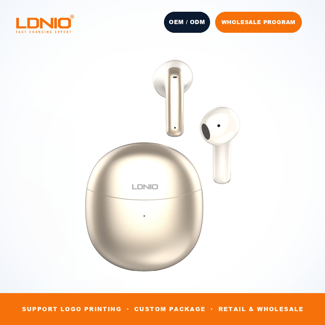 LDNIO T10 TWS Wireless Earbuds Bluetooth 5.3 In-Ear Headphones 300mAh Case