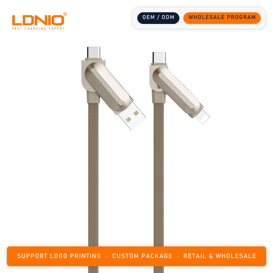 LDNIO 100w 4 IN 1 Multiple data cables LC25