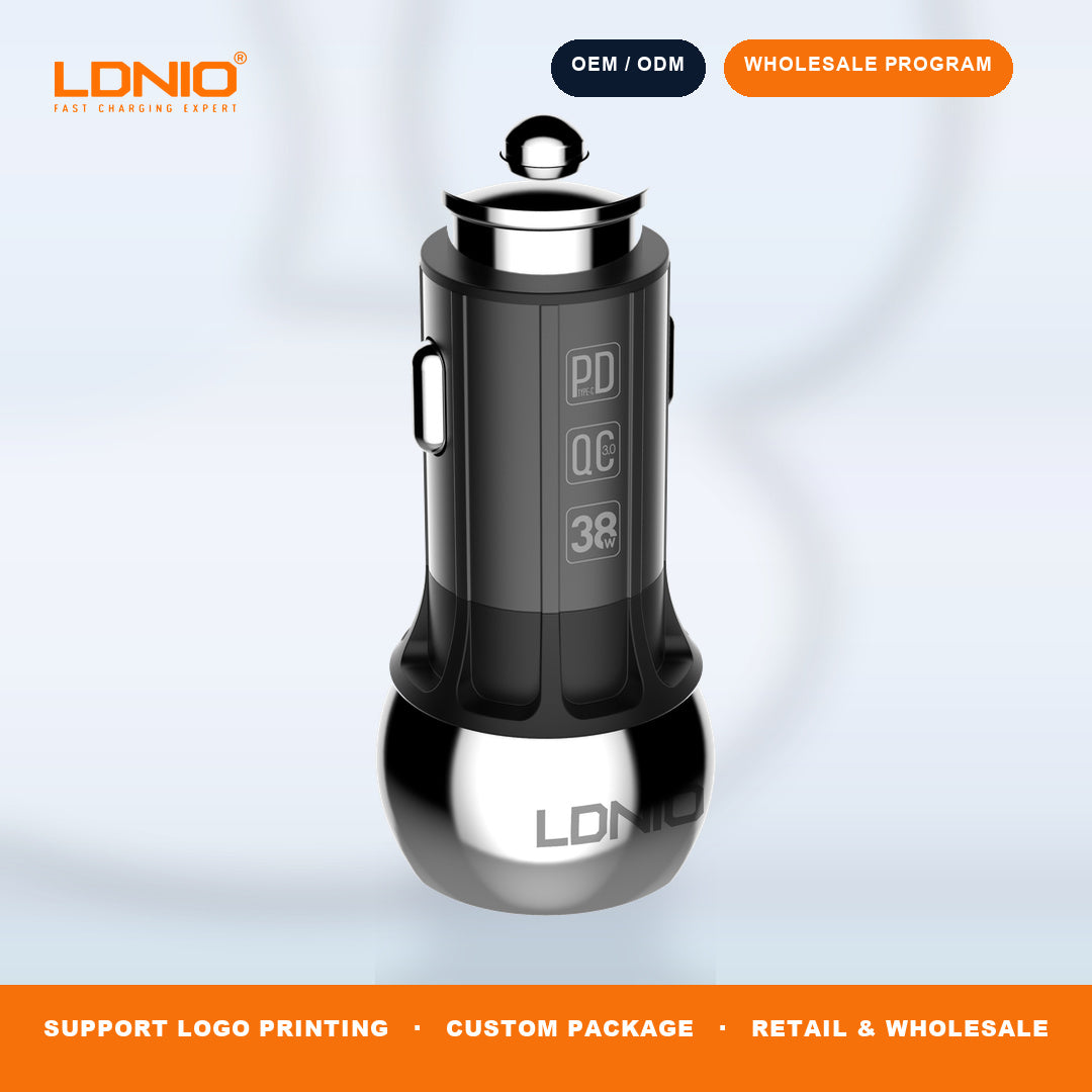 LDNIO 36W Zinc Alloy Shell Super Fast Car charger C1