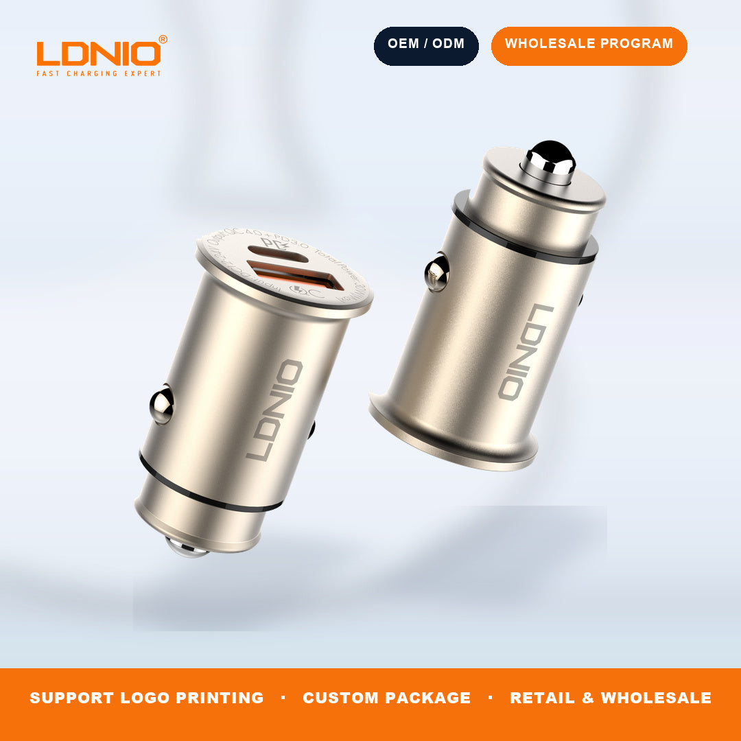 LDNIO 36W Dual USB Ports Fast Car charger C506Q
