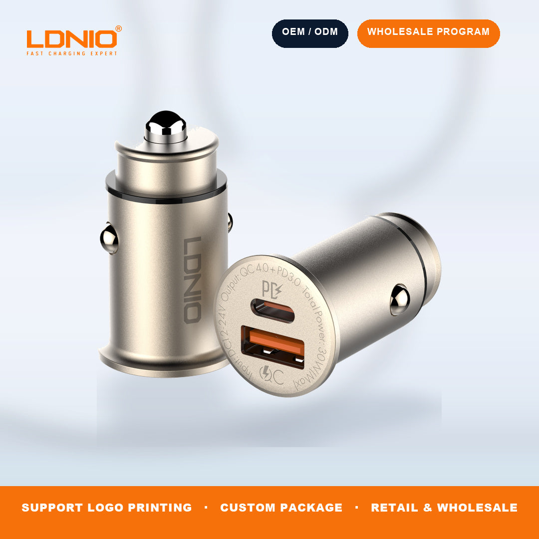 LDNIO 36W Dual USB Ports Fast Car charger C506Q