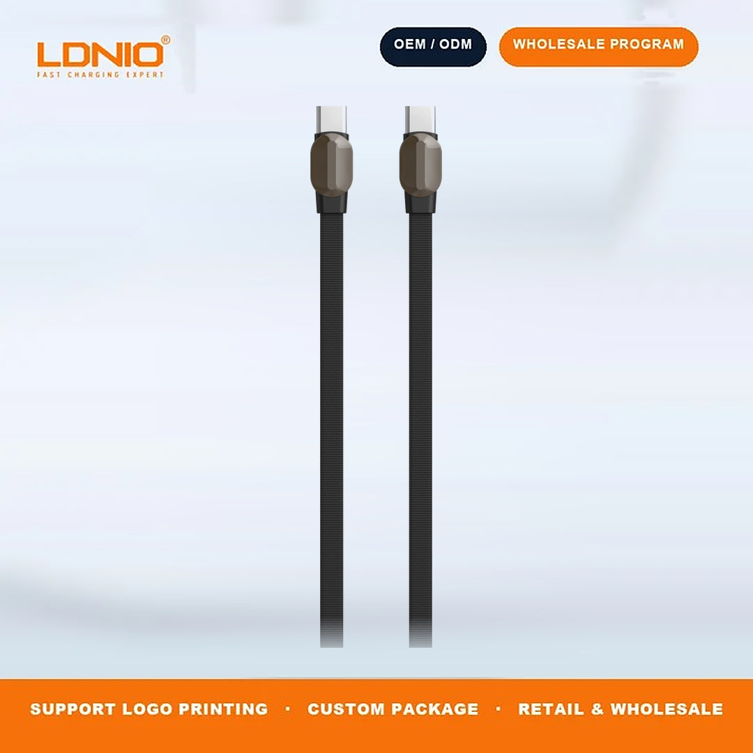 LDNIO LC211C USB-C to USB-C 65W Fast Charging Cable High Speed Data Transfer