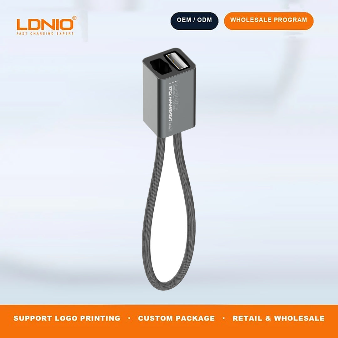 LDNIO LC98 Portable Keychain Type-C Cable 2.4A Fast Charge & Data Sync
