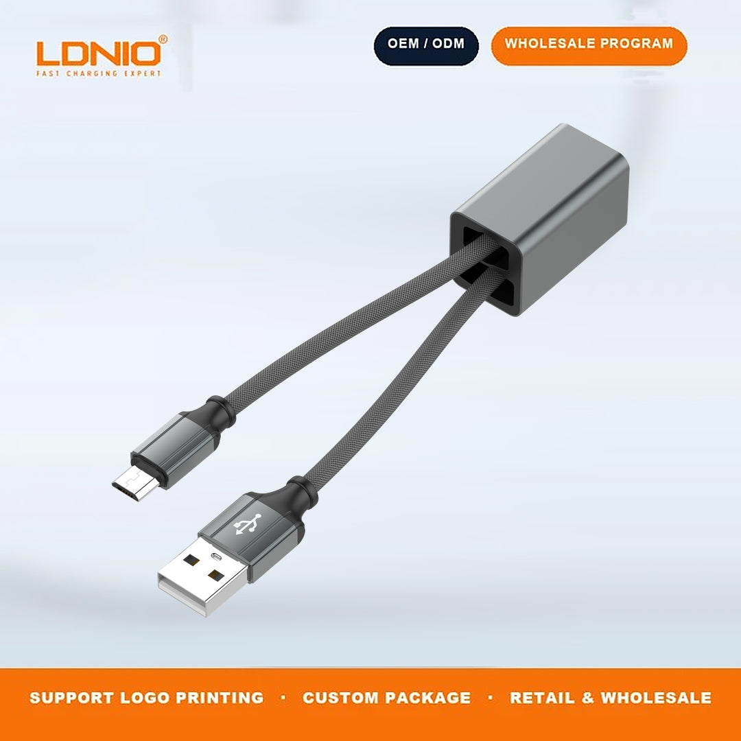 LDNIO LC98 Portable Keychain Type-C Cable 2.4A Fast Charge & Data Sync