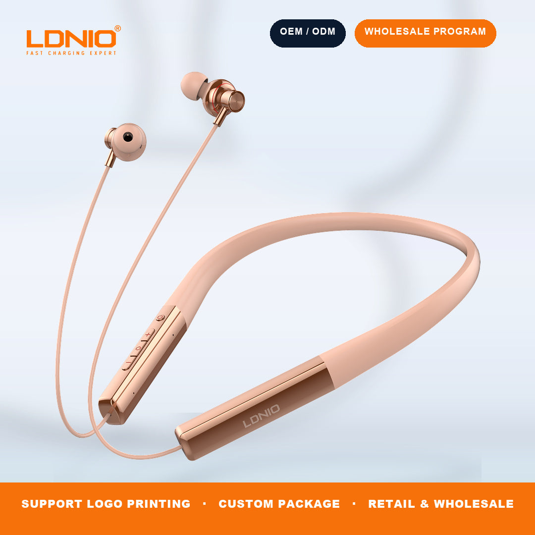 LDNIO N01 Neckband Bluetooth Earphone Wireless Stereo Headset with Mic for Sports