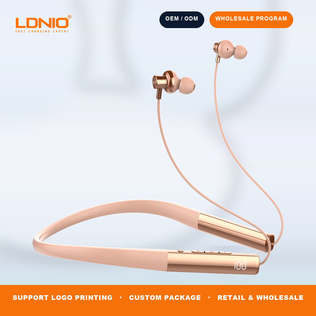 LDNIO N01 Neckband Bluetooth Earphone Wireless Stereo Headset with Mic for Sports