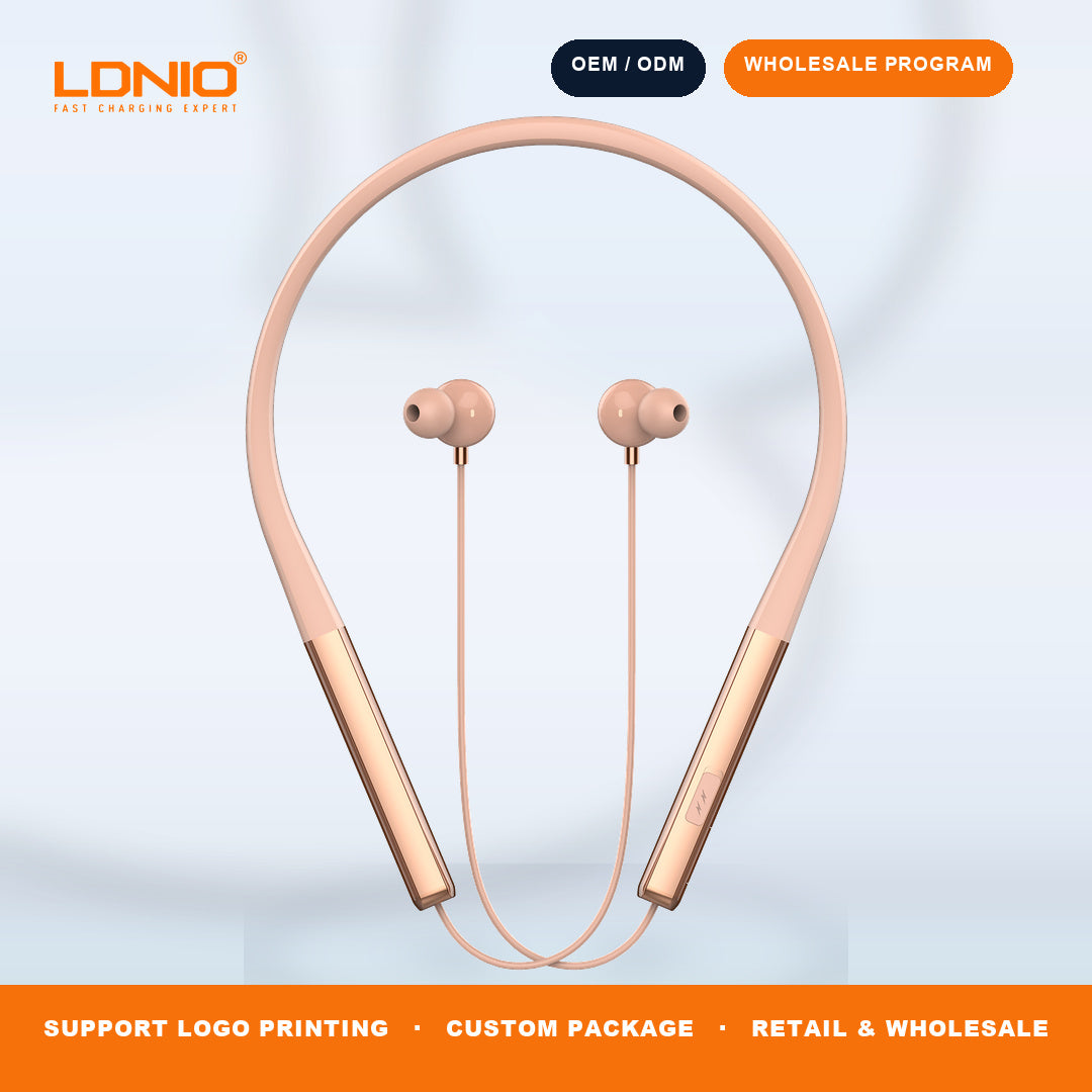 LDNIO N01 Bluetooth 5.3 Neckband Earphones 50H Playtime Magnetic Sport Headset Factory Wholesale