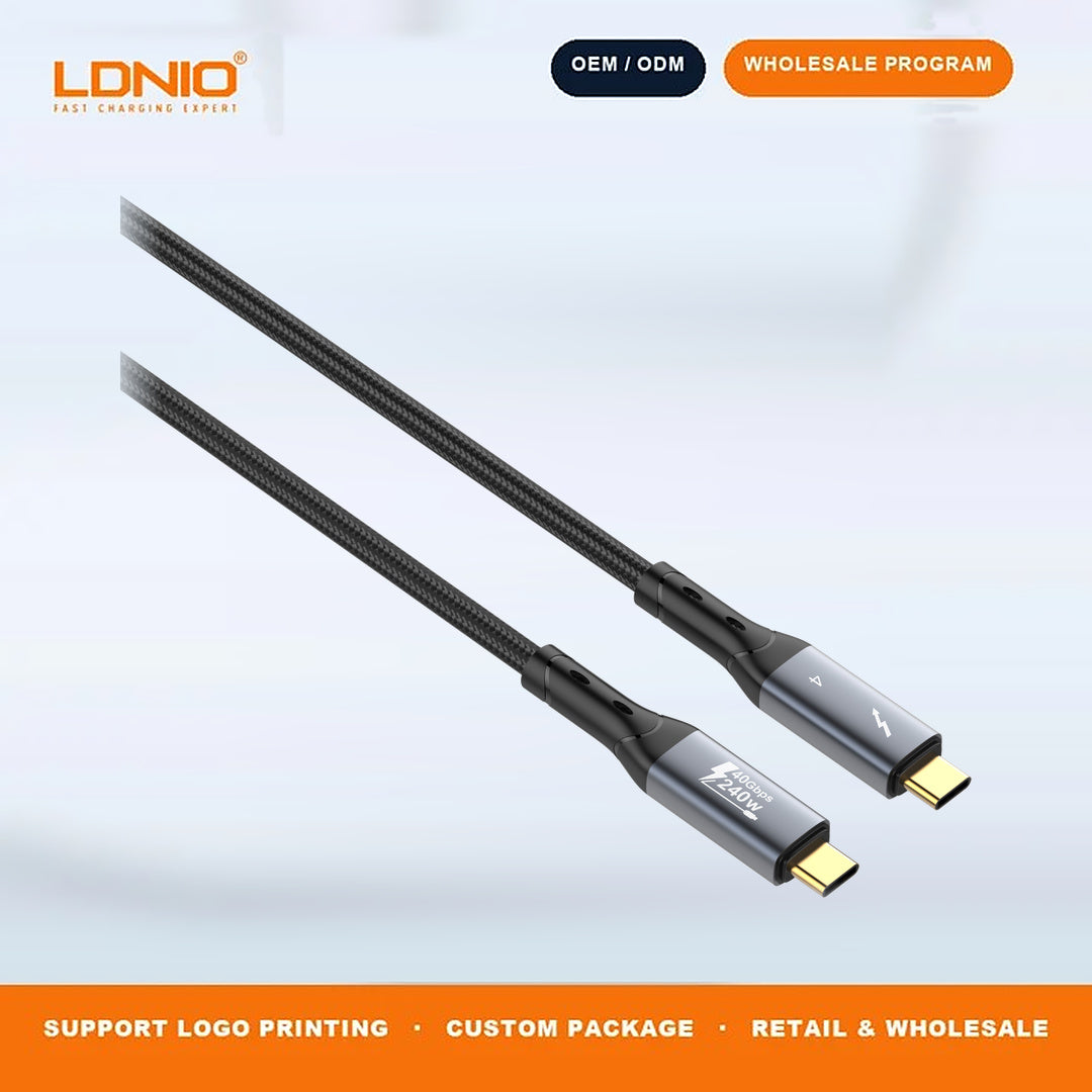 LDNIO TC-11C 240W High Power USB-C Fast Charging Cable Heavy Duty Data Cord