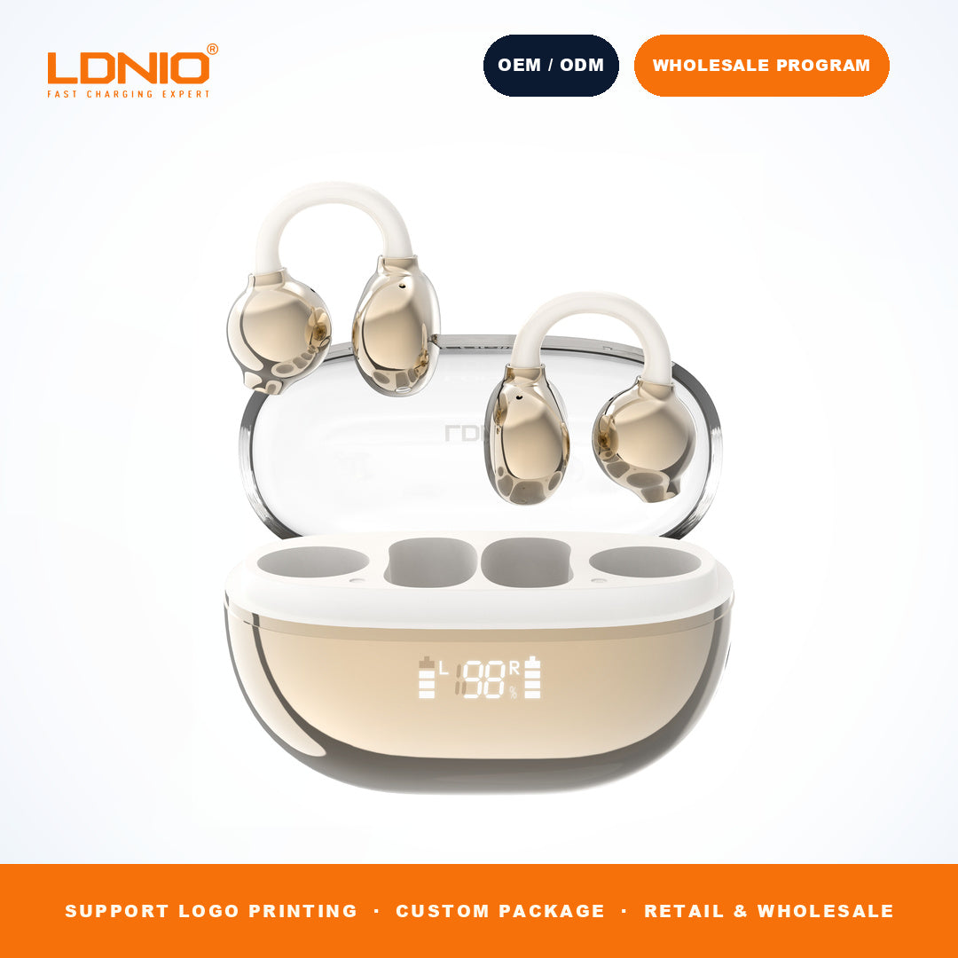 LDNIO T08 OWS Open Ear Sports Earbuds Bluetooth 5.3 Touch Control Earphones