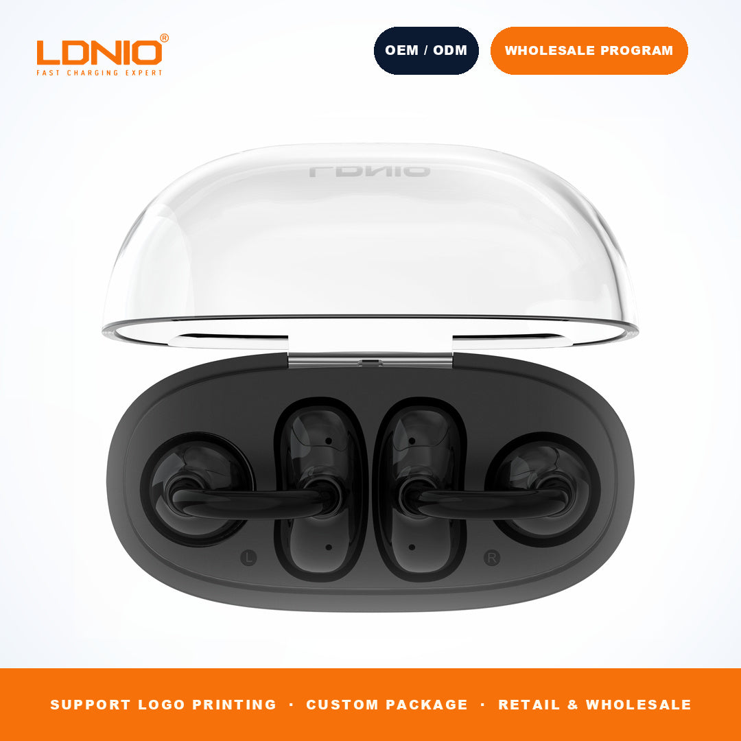 LDNIO T08 OWS Open Ear Sports Earbuds Bluetooth 5.3 Touch Control Earphones