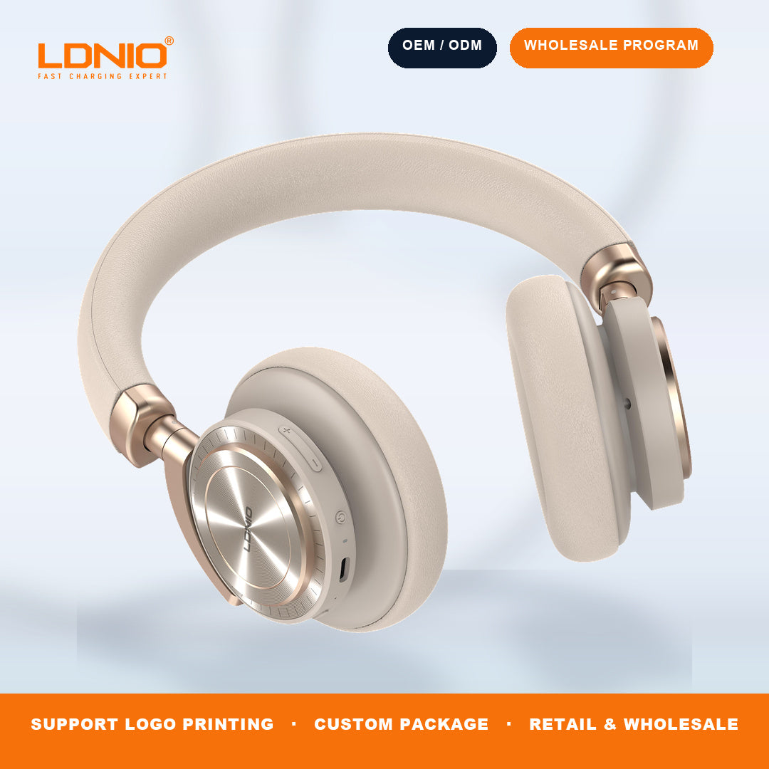 LDNIO H03 Wireless Bluetooth Over Ear Headphones ANC Noise Cancellation Stereo Sound Factory Wholesale