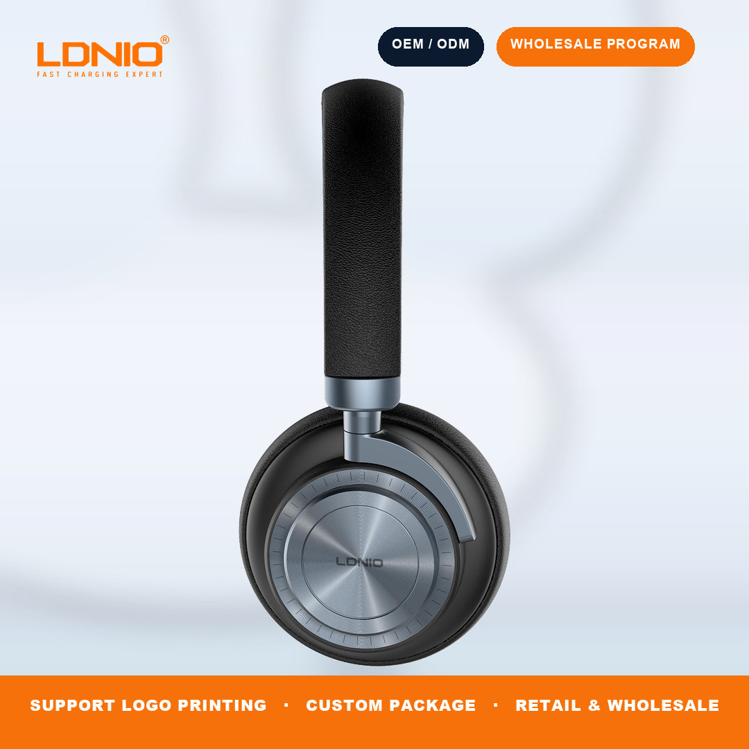 LDNIO H03 Wireless Bluetooth Over Ear Headphones ANC Noise Cancellation Stereo Sound Factory Wholesale