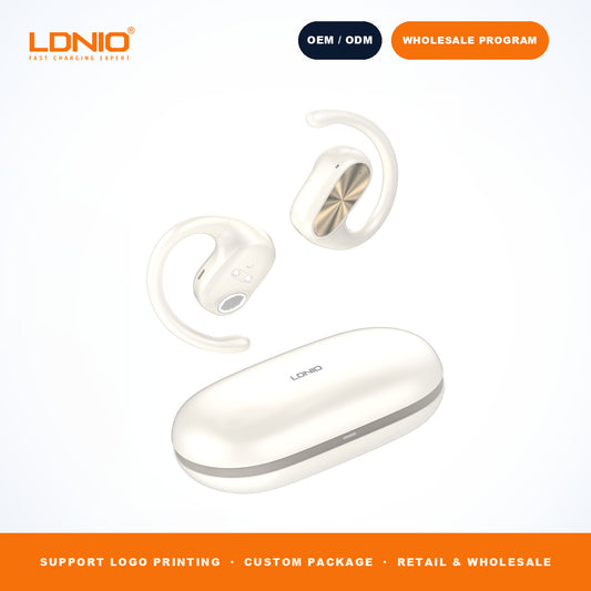 LDNIO T07 OWS Bone Conduction Earbuds 500mAh Charging Case Wireless Headphones