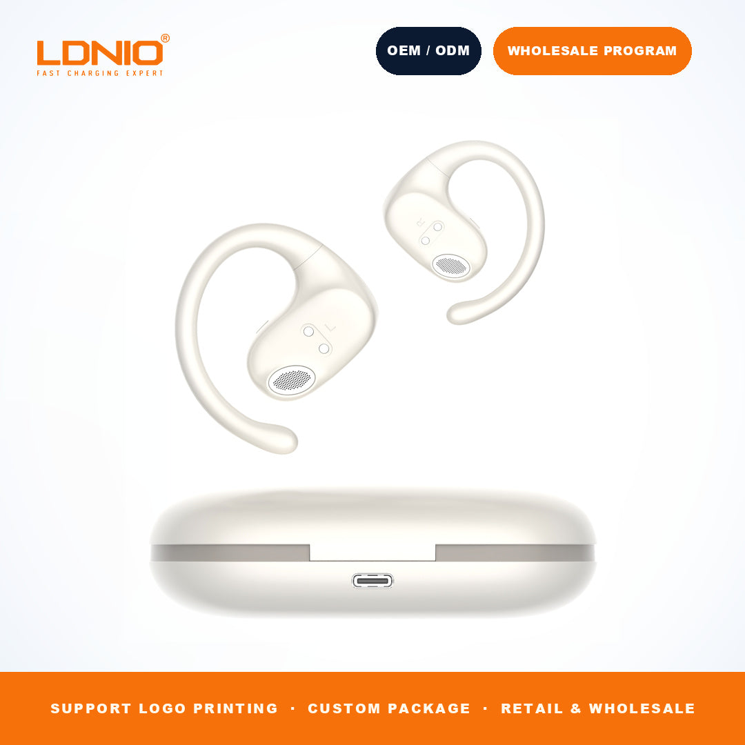 LDNIO T07 OWS Bone Conduction Earbuds 500mAh Charging Case Wireless Headphones