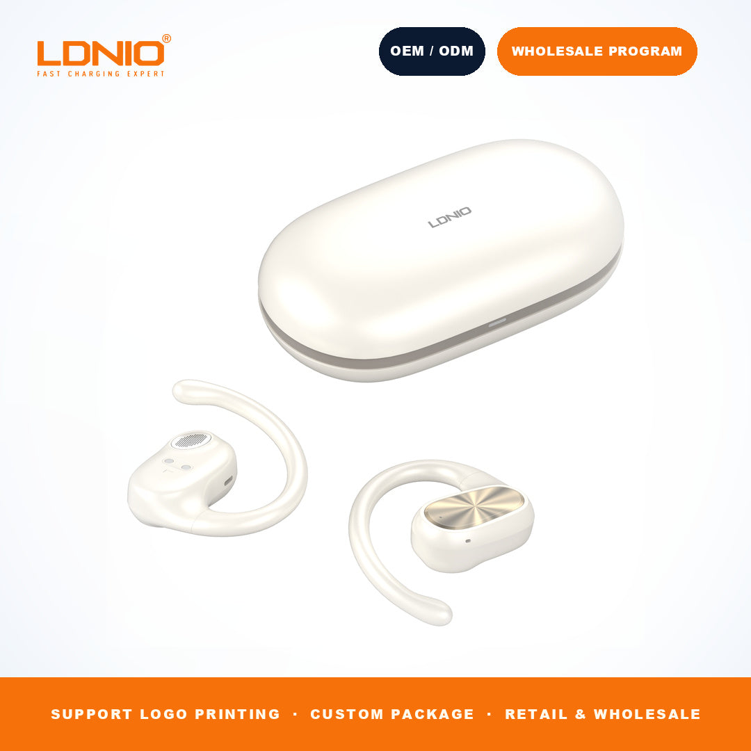 LDNIO T07 OWS Bone Conduction Earbuds 500mAh Charging Case Wireless Headphones