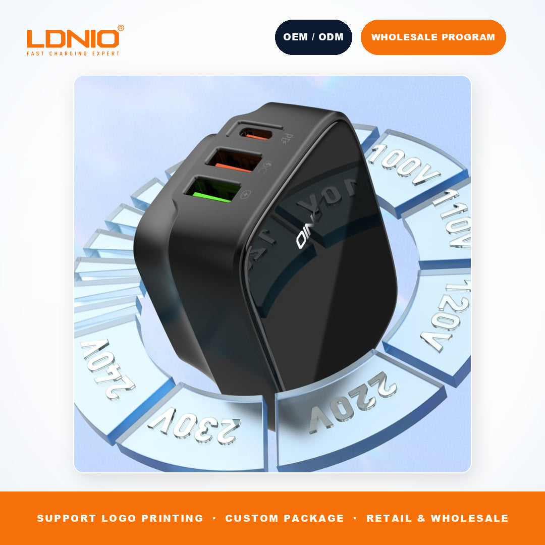 LDNIO Q334 32W 3 Ports Super Fast Charger