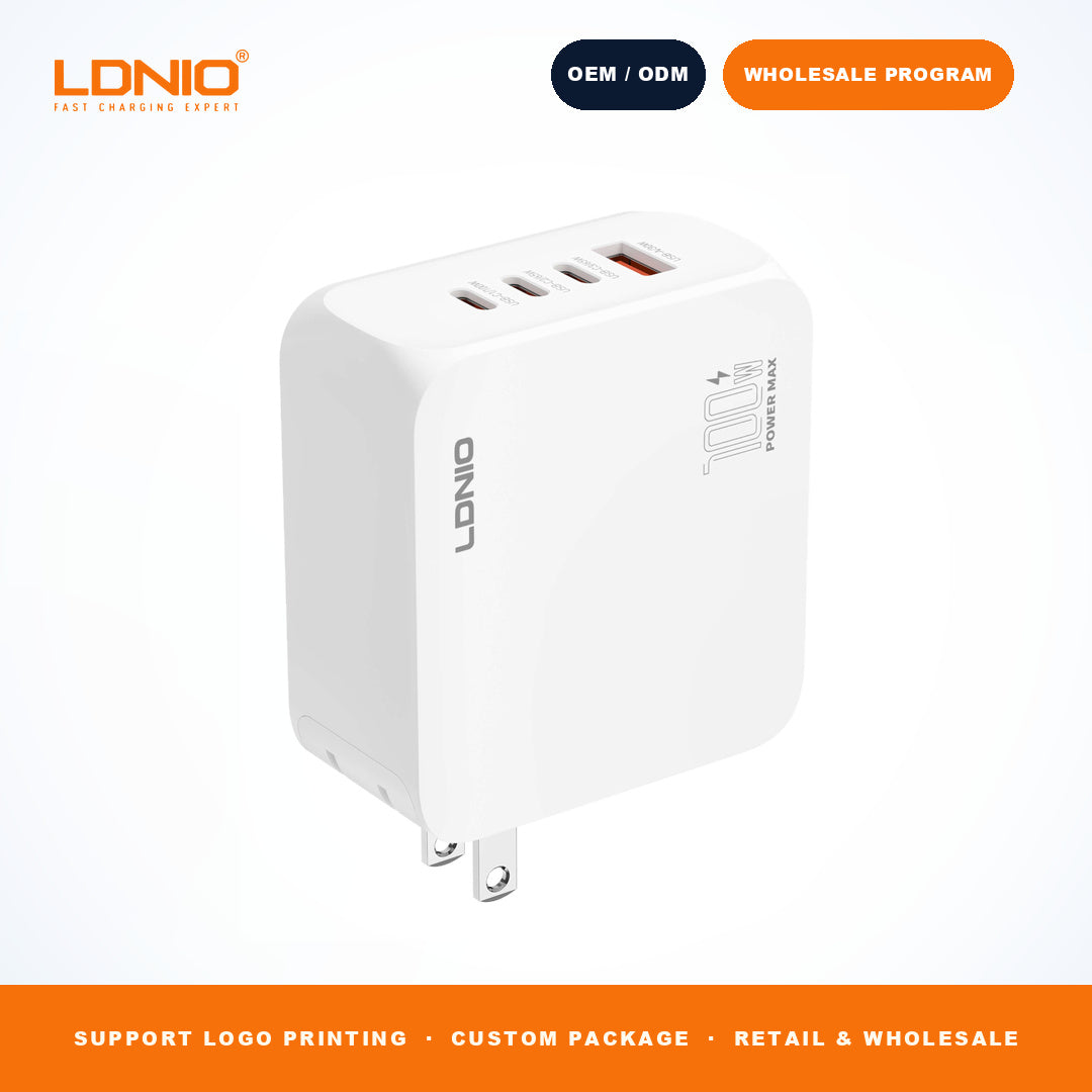LDNIO Q8 MI 100W GaN Portable Travel Fast Charger