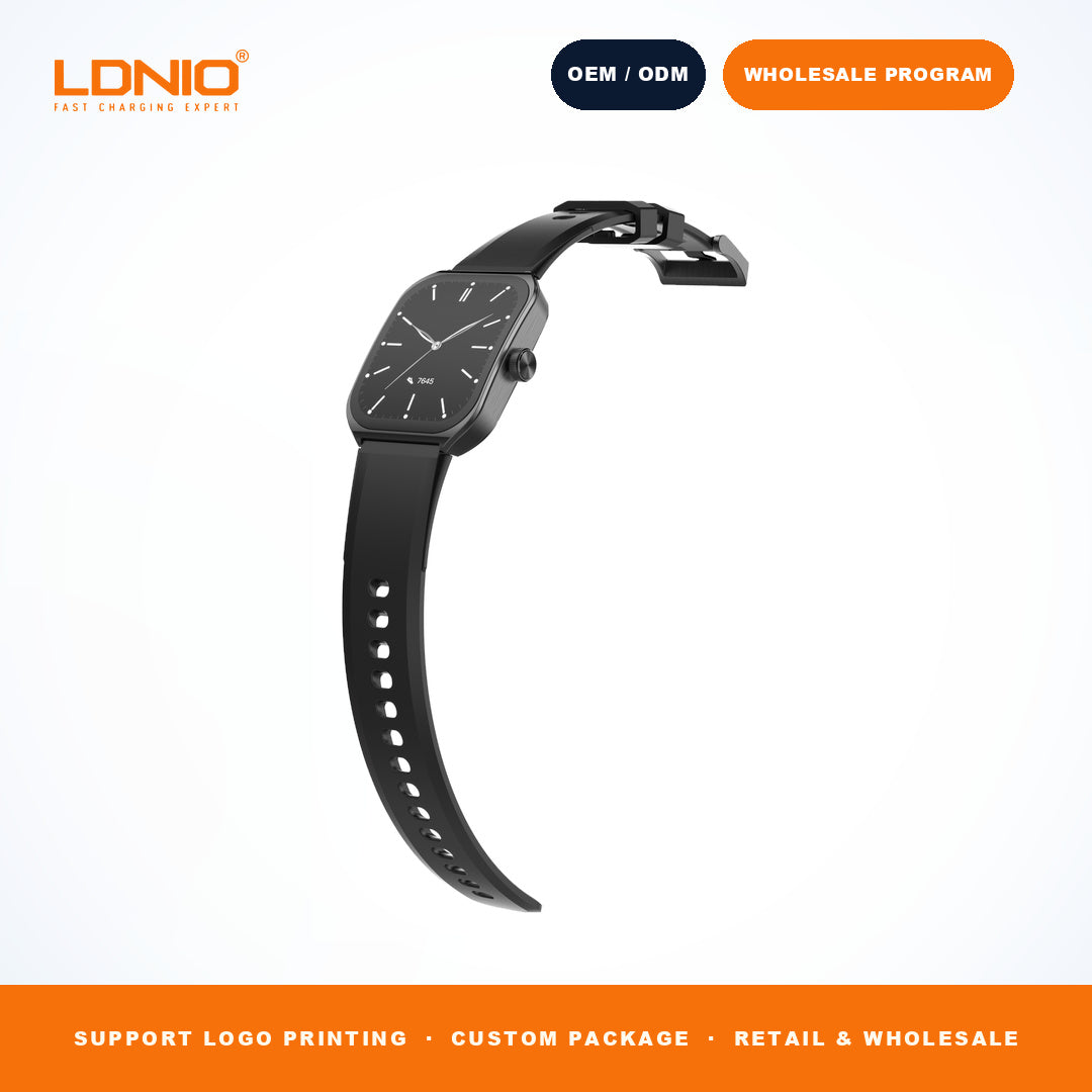 LDNIO SW4 Square Smart Watch Silicone Strap