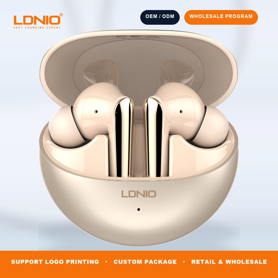 LDNIO T01 TWS Wireless Earbuds Bluetooth In-Ear Headphones with Charging Case OEM ODM