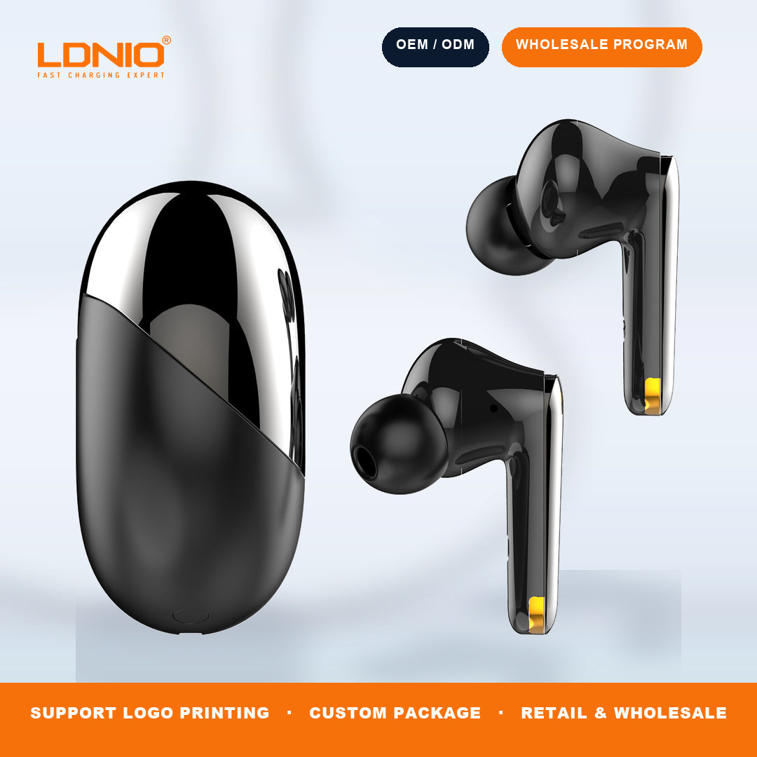 LDNIO T01 TWS Wireless Earbuds Bluetooth In-Ear Headphones with Charging Case OEM ODM