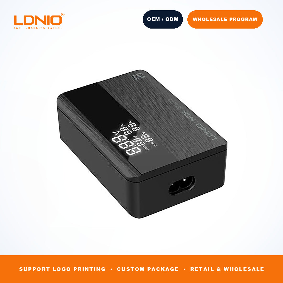 LDNIO A4809C 100W GaN Fast Charger 2C2A With LED Display