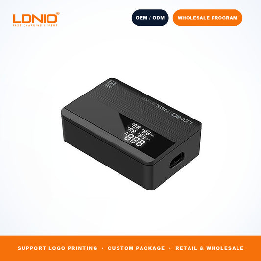 LDNIO A4809C 100W GaN Fast Charger 2C2A With LED Display