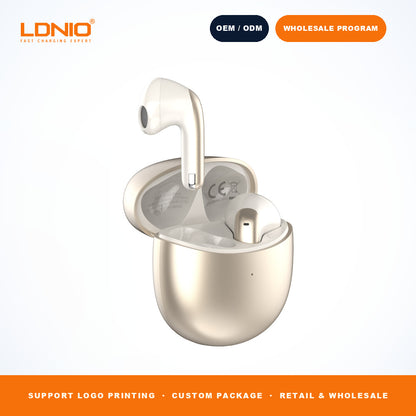 LDNIO T10 TWS Wireless Earbuds Bluetooth 5.3 In-Ear Headphones 300mAh Case