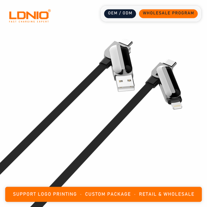 LDNIO 100w 4 IN 1 Multiple data cables LC25