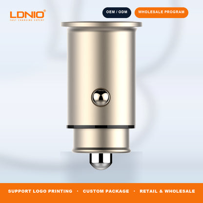 LDNIO 36W Dual USB Ports Fast Car charger C506Q