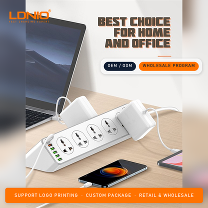 LDNIO 33W  USB Charging SC10610C 10-Outlet Universal Power Strip
