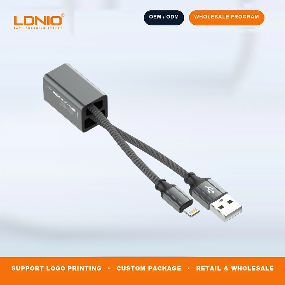 LDNIO LC98 Portable Keychain Type-C Cable 2.4A Fast Charge & Data Sync