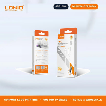 LDNIO LS841 25W USB to Lightning Fast Charging Cable Durable Phone Charger Cord
