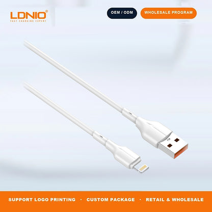 LDNIO LS841 25W USB to Lightning Fast Charging Cable Durable Phone Charger Cord
