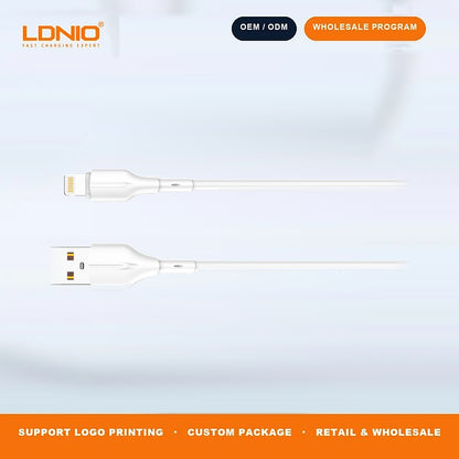 LDNIO LS841 25W USB to Lightning Fast Charging Cable Durable Phone Charger Cord