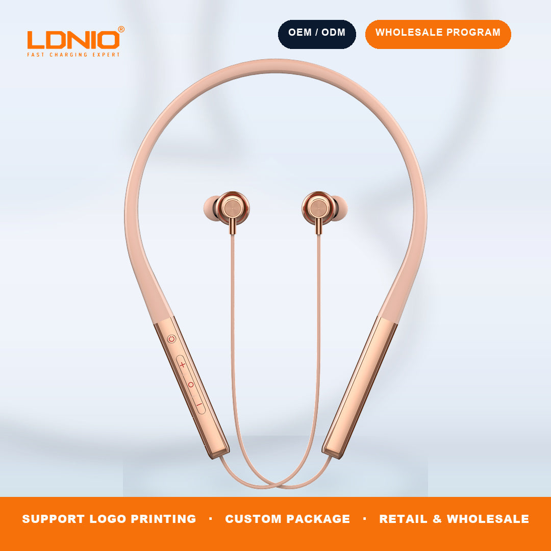 LDNIO N01 Bluetooth 5.3 Neckband Earphones 50H Playtime Magnetic Sport Headset Factory Wholesale