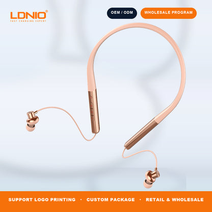 LDNIO N01 Bluetooth 5.3 Neckband Earphones 50H Playtime Magnetic Sport Headset Factory Wholesale
