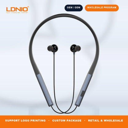LDNIO N01 Neckband Bluetooth Earphone Wireless Stereo Headset with Mic for Sports