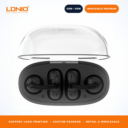 LDNIO T08 OWS Open Ear Sports Earbuds Bluetooth 5.3 Touch Control Earphones