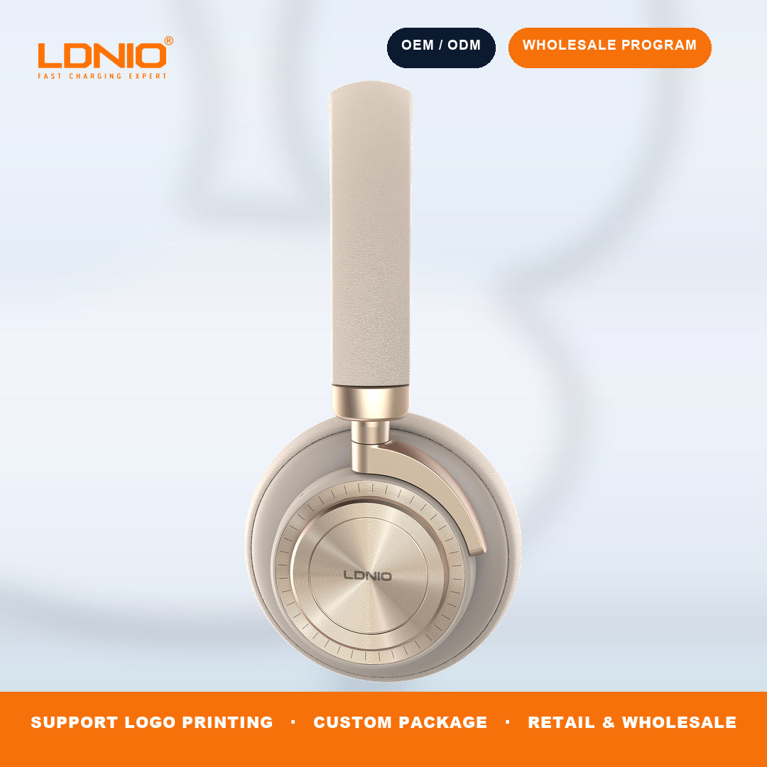 LDNIO H03 Wireless Bluetooth Over Ear Headphones ANC Noise Cancellation Stereo Sound Factory Wholesale