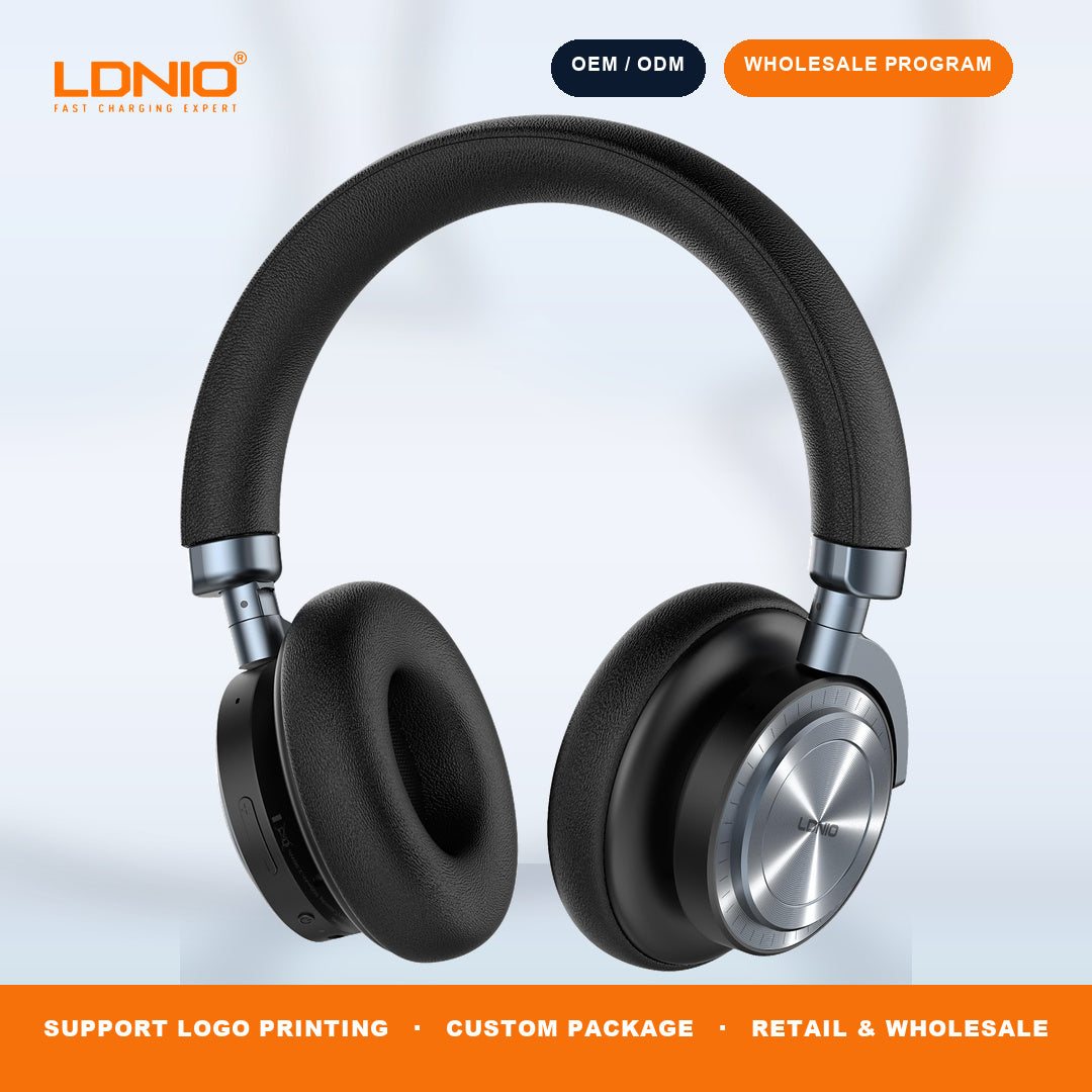 LDNIO H03 Wireless Bluetooth Over Ear Headphones ANC Noise Cancellation Stereo Sound Factory Wholesale