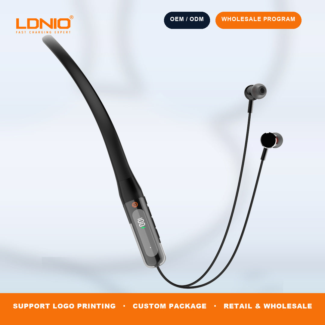 LDNIO N03 Neckband Bluetooth Earphone Wireless Stereo Headset with Mic for Sports