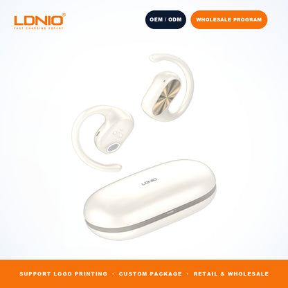 LDNIO T07 OWS Bone Conduction Earbuds 500mAh Charging Case Wireless Headphones