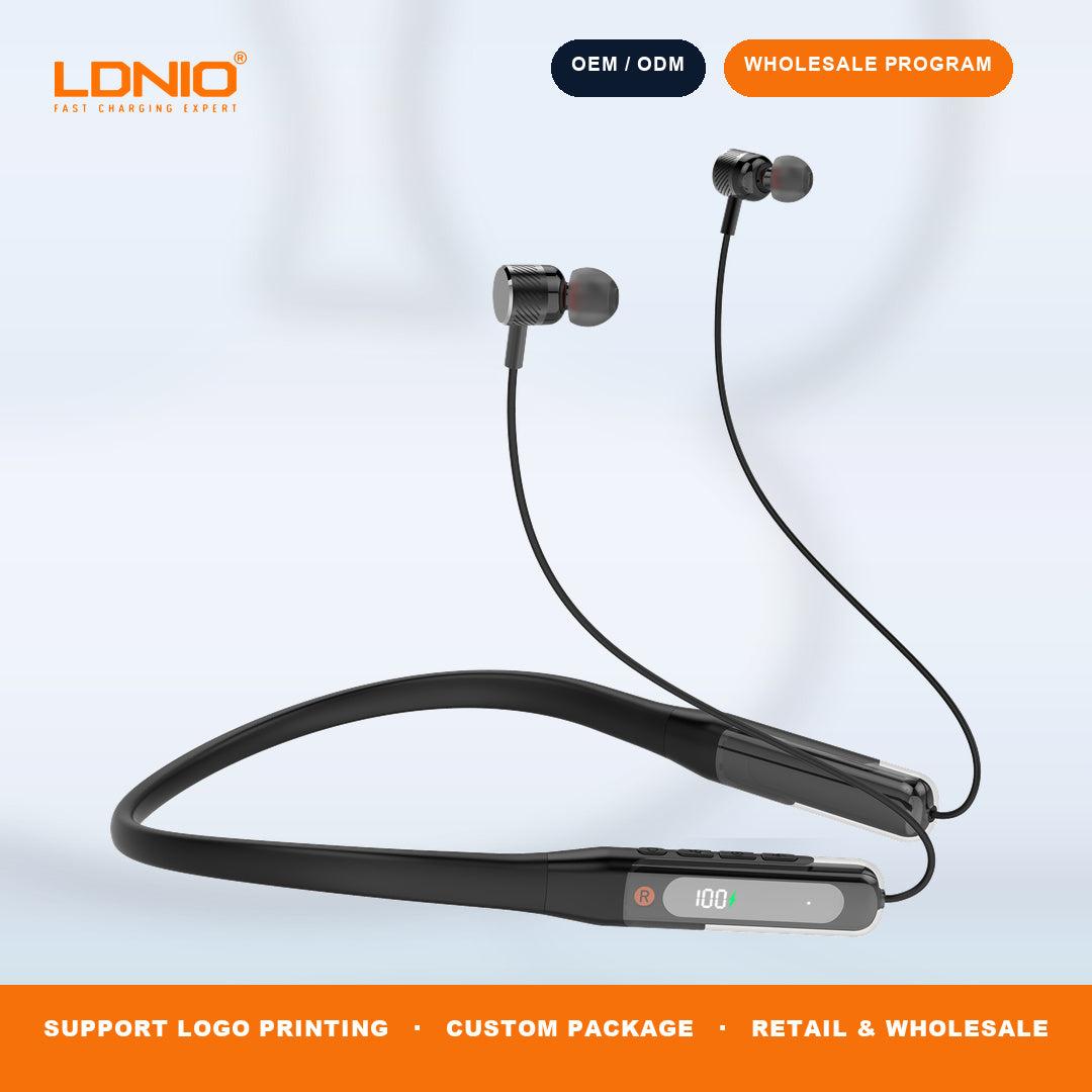 LDNIO N03 Neckband Bluetooth Earphone Wireless Stereo Headset with Mic for Sports