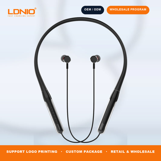 LDNIO N03 Neckband Bluetooth Earphone Wireless Stereo Headset with Mic for Sports