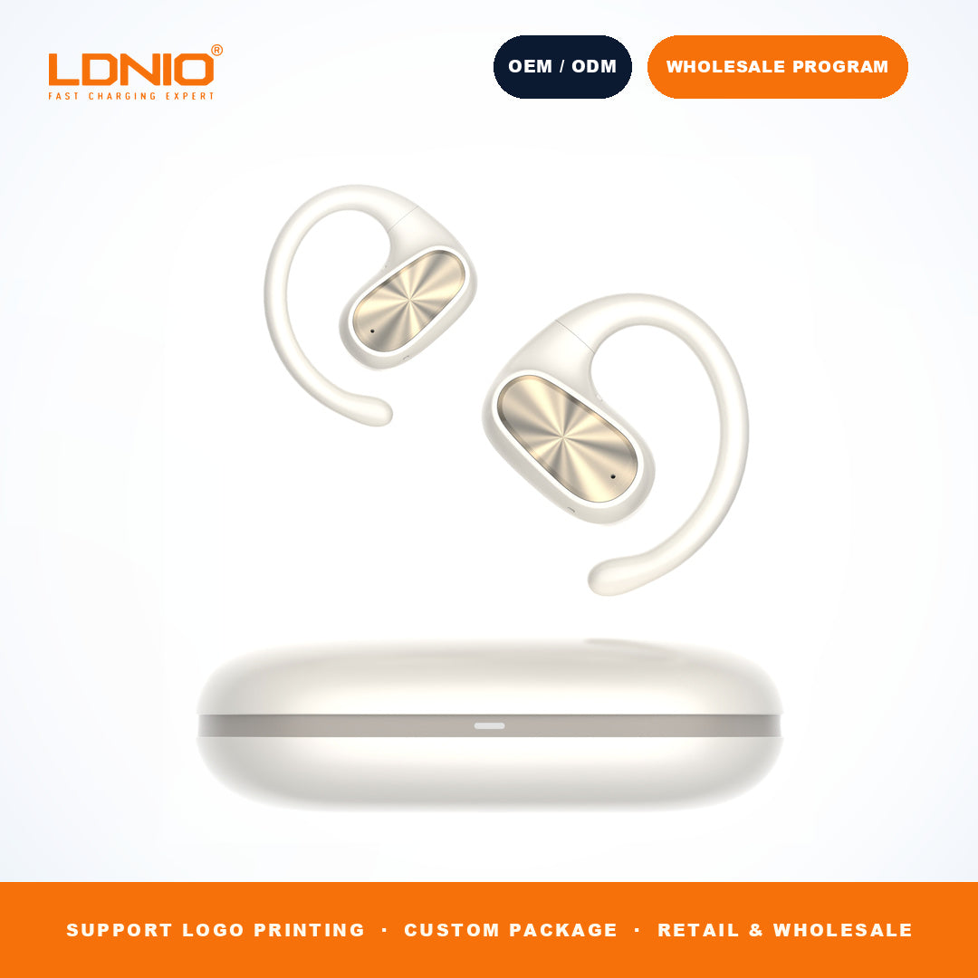 LDNIO T07 OWS Bone Conduction Earbuds 500mAh Charging Case Wireless Headphones