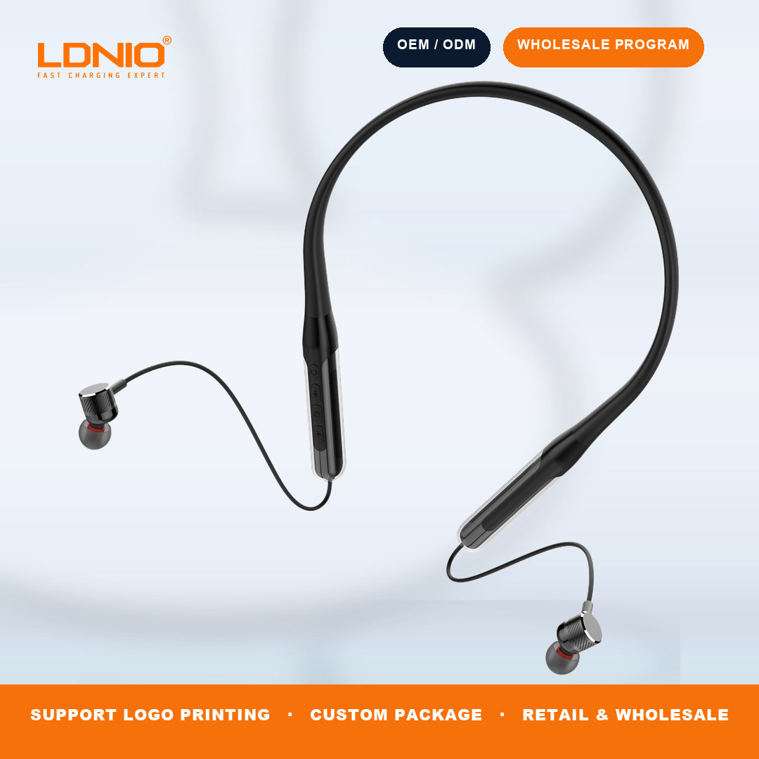 LDNIO N03 Neckband Bluetooth Earphone Wireless Stereo Headset with Mic for Sports