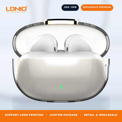 LDNIO T03 Crystal Shell TWS Earbuds Wireless Bluetooth In-Ear Headphones Wholesale