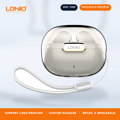 LDNIO T03 Crystal Shell TWS Earbuds Wireless Bluetooth In-Ear Headphones Wholesale
