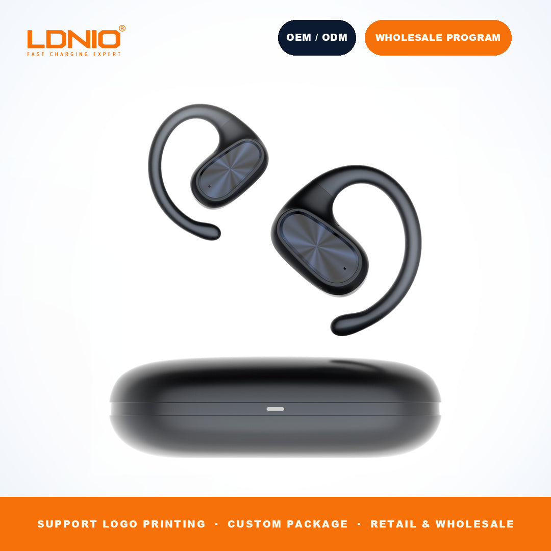 LDNIO T07 OWS Bone Conduction Earbuds 500mAh Charging Case Wireless Headphones